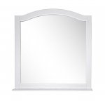 Зеркало ASB-Woodline Модерн 105 белый/патина серебро